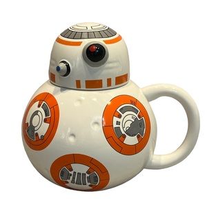 Star Wars BB-8 Ceramic Coffee Tea Mug Cup w/ Lid Lucasfilm
